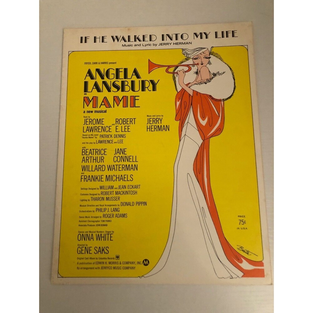 1966 Broadway show music book "Mame" starring Angela Lansbury vocal selections